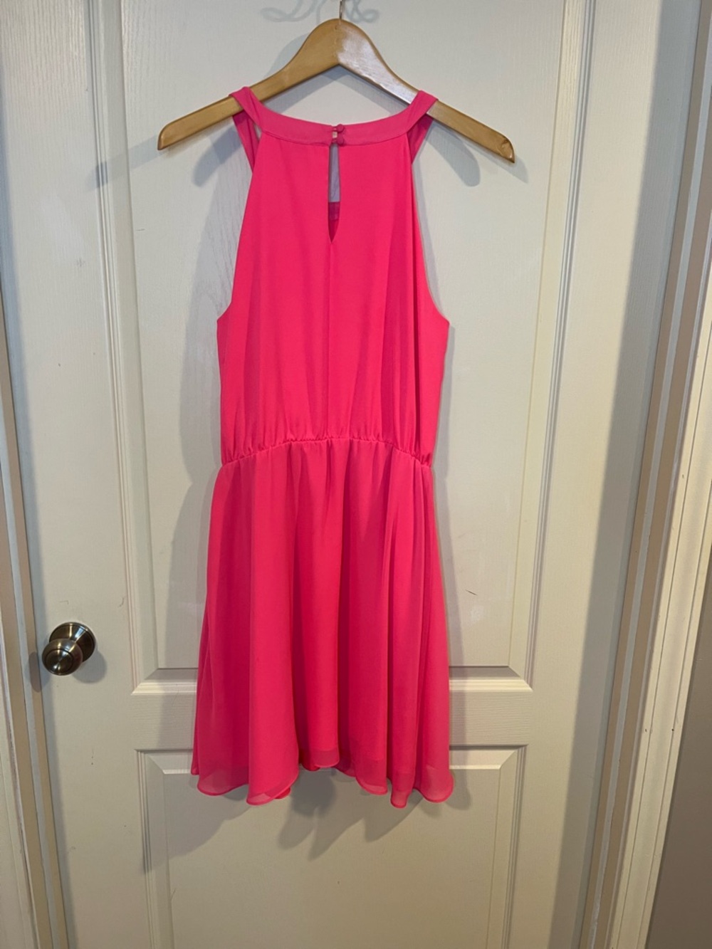 Women's Sleeveless Pink Halter Dress - Gianni Bini - Picture 7 of 7